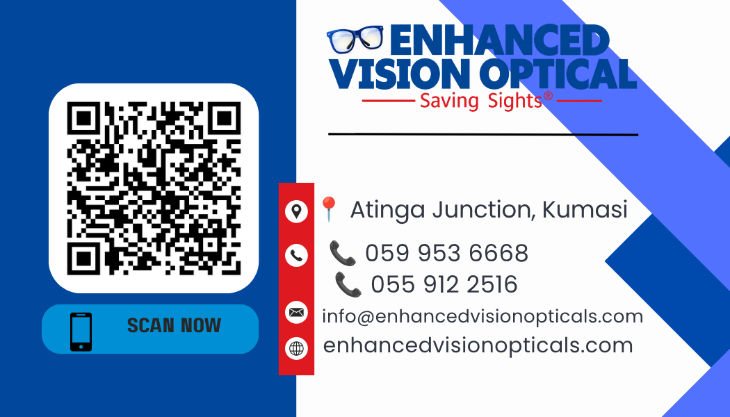 Enhanced Vision Optical business card back